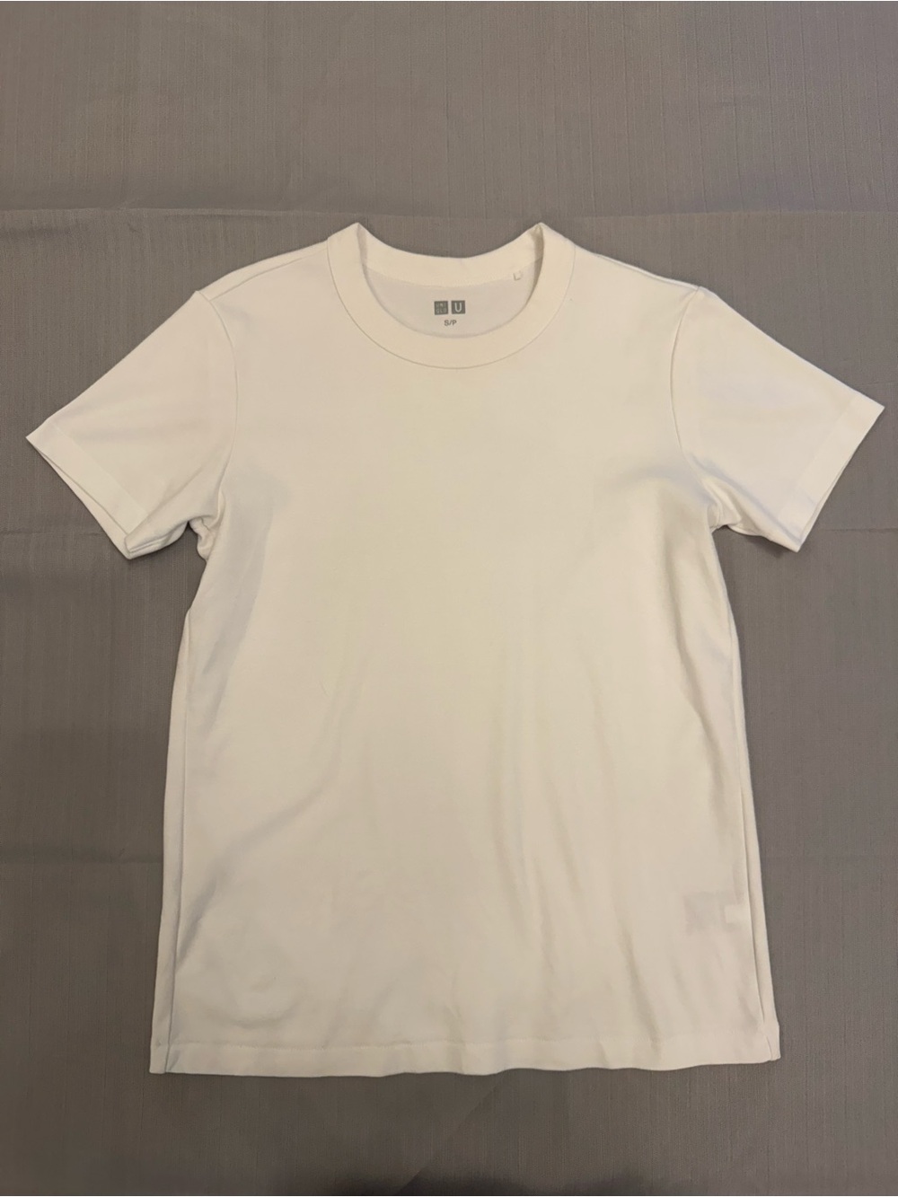 Uniqlo White Crew Neck Short Sleeve Tee